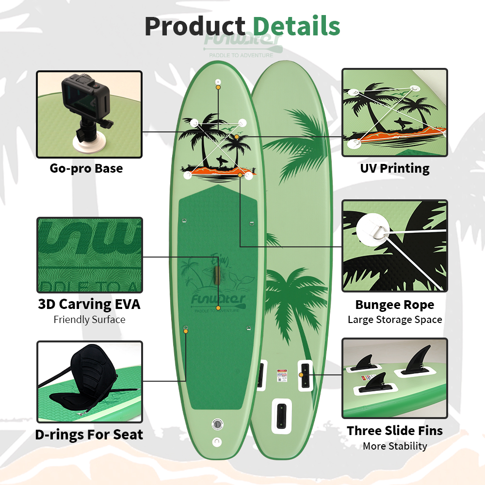 Nafukovací paddleboard FunWater IslandPalm 3358415cm 2